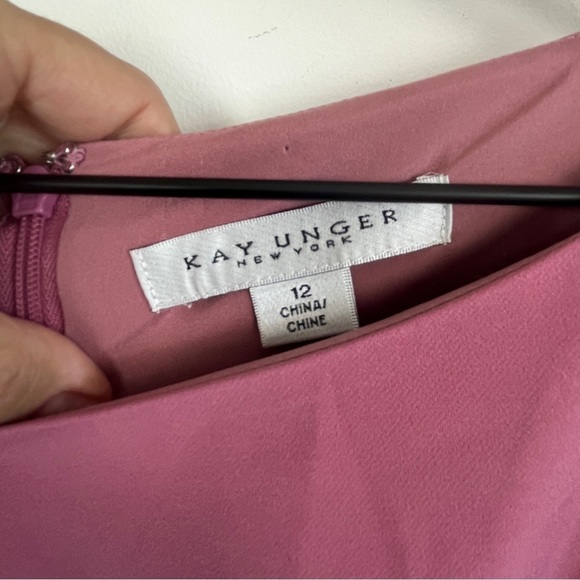 Kay Unger Blush Sleeveless Gown - Picture 7 of 11